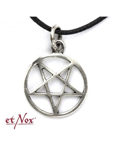 Pendentif Pentagramme Invers En Argent