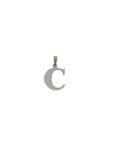 Pendentif  lettre C en acier modèle Amble