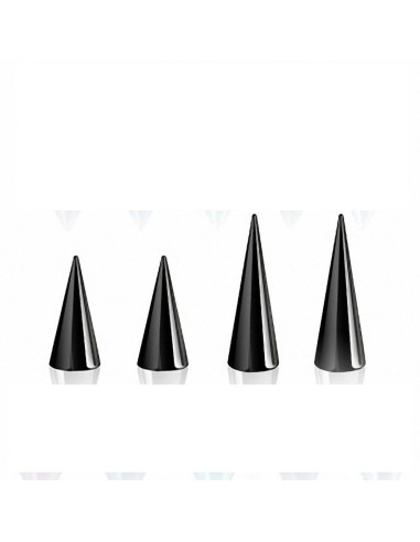 piercing accessoire pic noir en acier 1.2 mm x 4 mm modèle Blogun