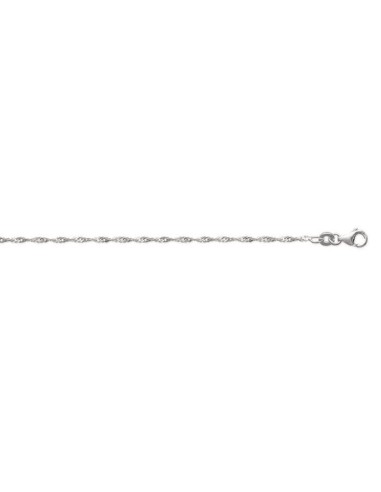 chaîne maille singapour en argent 40 cm modèle Albanas