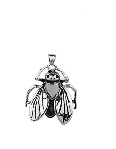 Pendentif mouche en acier modèle Brond