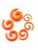 piercing spirale orange 6 mm