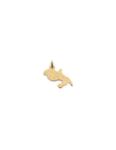 Pendentif Martinique en plaqué or modèle Brynd