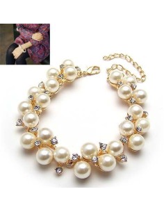 Bracelet perles multirangs modèle Algyn