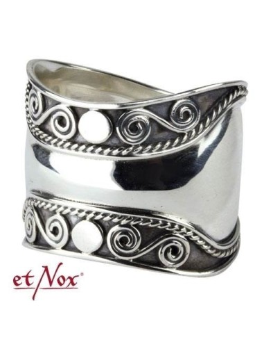 Bague ethnique en argent modèle Bridan