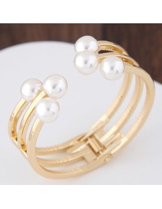 Bracelet rigide avec perles modèle Azazias