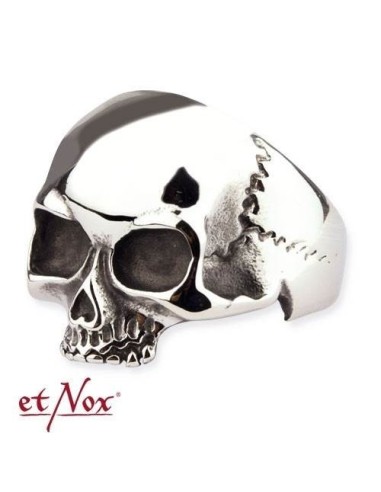 bague skull acier