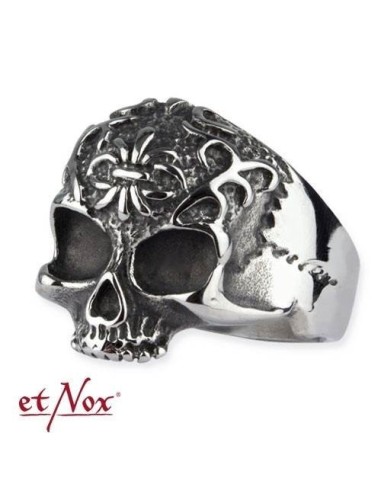 Bague skull en acier  modèle Bunifaz