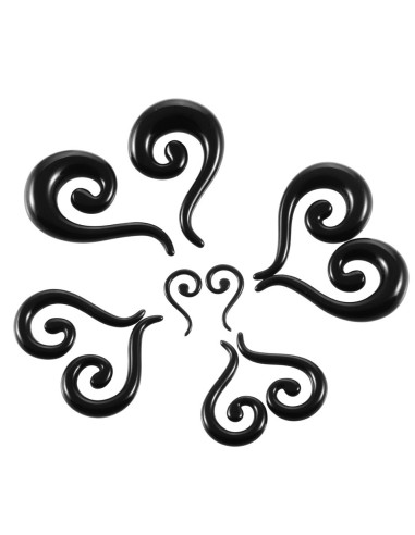 Piercing spirale  noire modèle Biataf