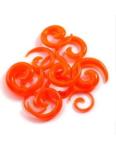 piercing spirale orange modèle biurchy