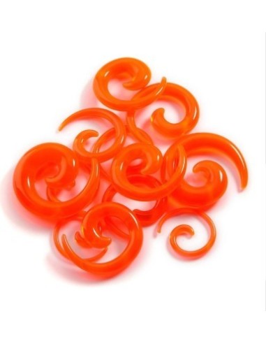 piercing spirale orange modèle biurchy