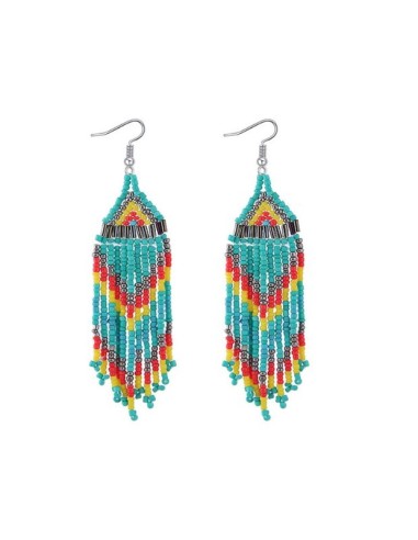 Boucles d'oreilles multicolore    modèle Baruck