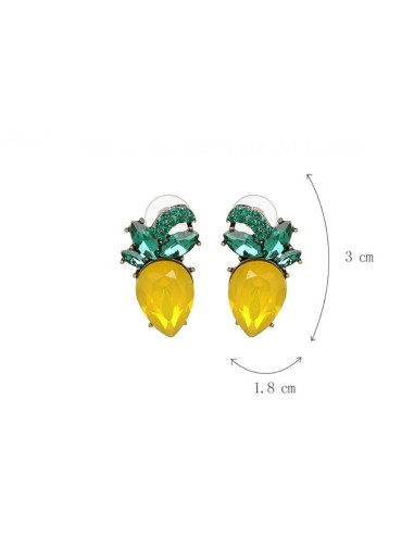 Boucles d'oreilles ananas à la mode modèle Aanatolius