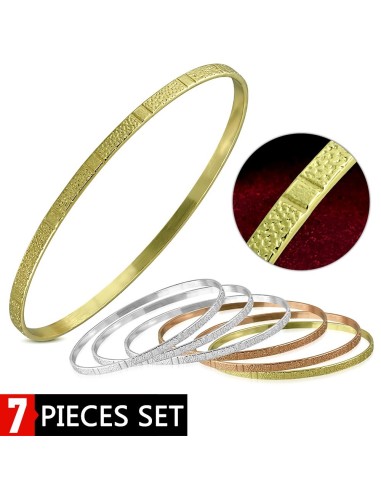 Bracelet jonc semainier en acier modèle Balian
