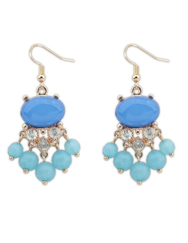 boucles d'oreilles  bleu modèle Beltazar