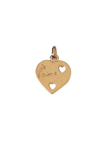 Pendentif cœur plaqué or