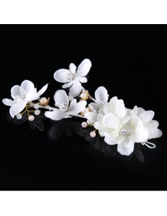 Bijou cheveux headband de mariage fleurs modèle Berbara