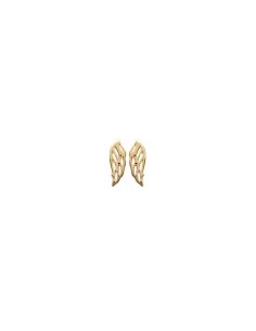 Boucles d'oreille ailes en plaqué or modèle Burbura