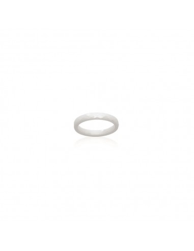 bague céramique blanche 3 mm