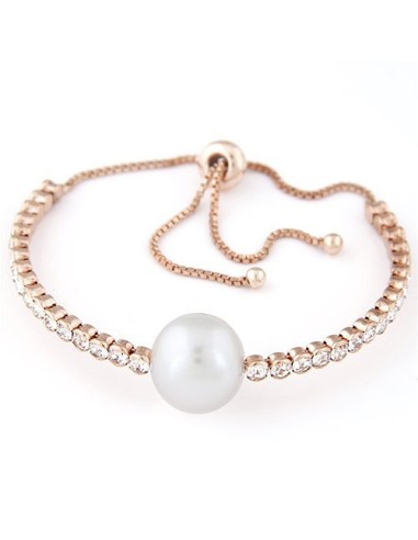 Bracelet perle or rosé modèle Burry