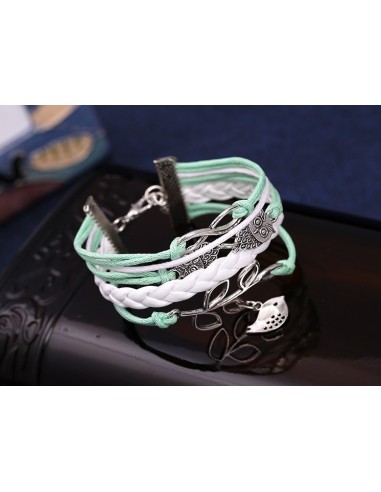 Bracelet multirangs oiseau modèle Bavon