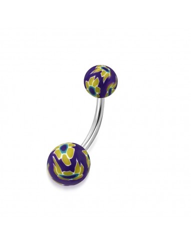 Piercing nombril multicolore modèle Bridan