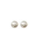 Boucles d'oreilles perles ivoire plaqué Or 8 mm