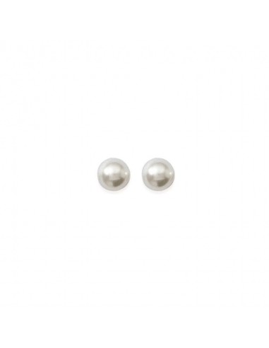 boucles d'oreilles plaqué or perles 8 mm