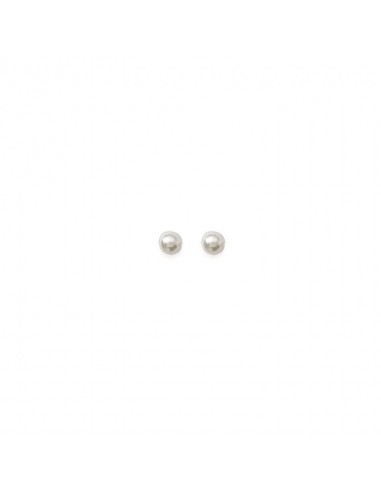 boucles doreille perles ivoire 4 mm