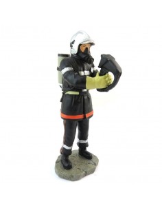 Figurine statuette Pompier et sa caméra thermique modèle Bohnam