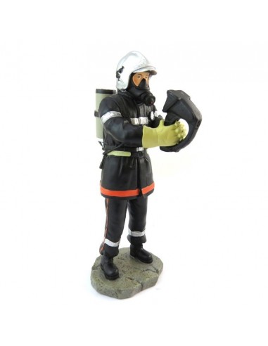 Figurine statuette  Pompier et sa caméra thermique modèle Bohnam