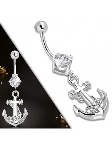 piercing nombril ancre marine modèle Bagge