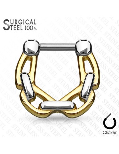 Piercing septum chaîne modèle Brudan