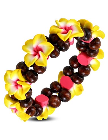 Bracelet fleurs de Hawai modèle Bulinda