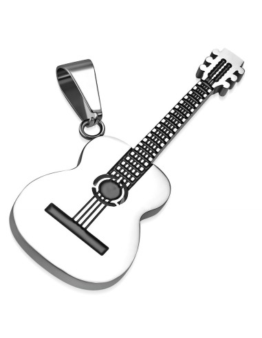 pendentif guitare acier