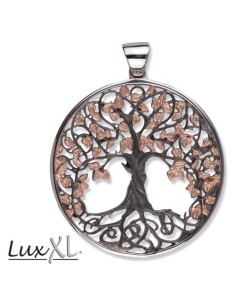 Pendentif arbre de vie en argent rhodié modèle Burnado