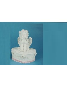 Figurine ange et sa boîte coeur modèle Bithanie