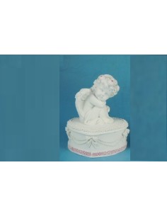 Figurine ange et sa boîte coeur modèle Buthanie