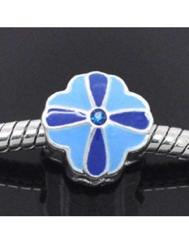 Charm bleu fleur   modèle Avashay