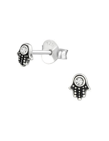 Boucles d'oreilles fatma en argent modèle Bunnet