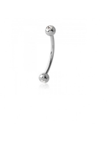 Piercing Arcade blanc 4 mm modèle Bynjamin