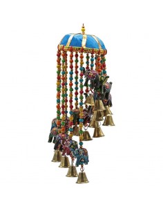 Mobile décoratif avec des éléphants ETHNIQUE habillés modèle Alobert