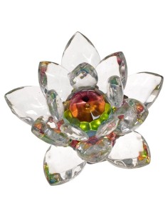 Objet déco Fen Shui Fleur de Lotus cristal 