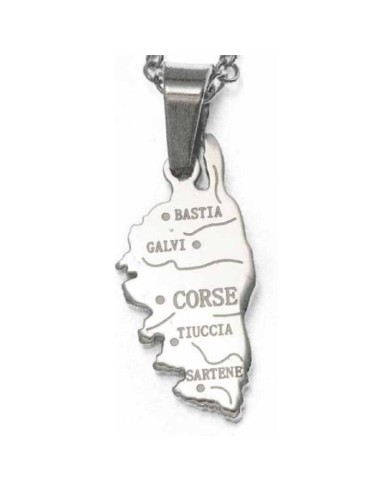 Pendentif Corse en acier