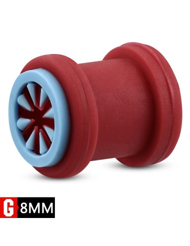 Plug rouge et bleu silicone modèle Belinda