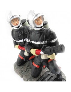 Figurine statuette 2 Pompiers à genoux modèle Aeradna