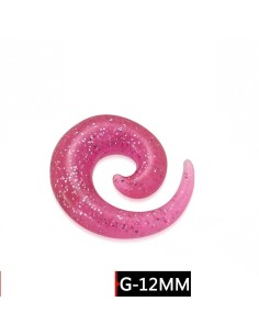 Piercing spirale glitter rose modèle Achaices