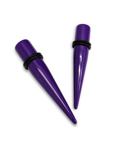 Piercing écarteur pointe violet  modèle Annibyle