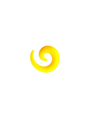 Piercing spirale jaune modèle Aristude