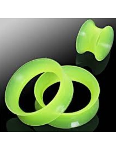 Piercing tunnel flexible vert modèle Avishye
